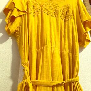 Yellow high low Summer Dress- Lane Bryant